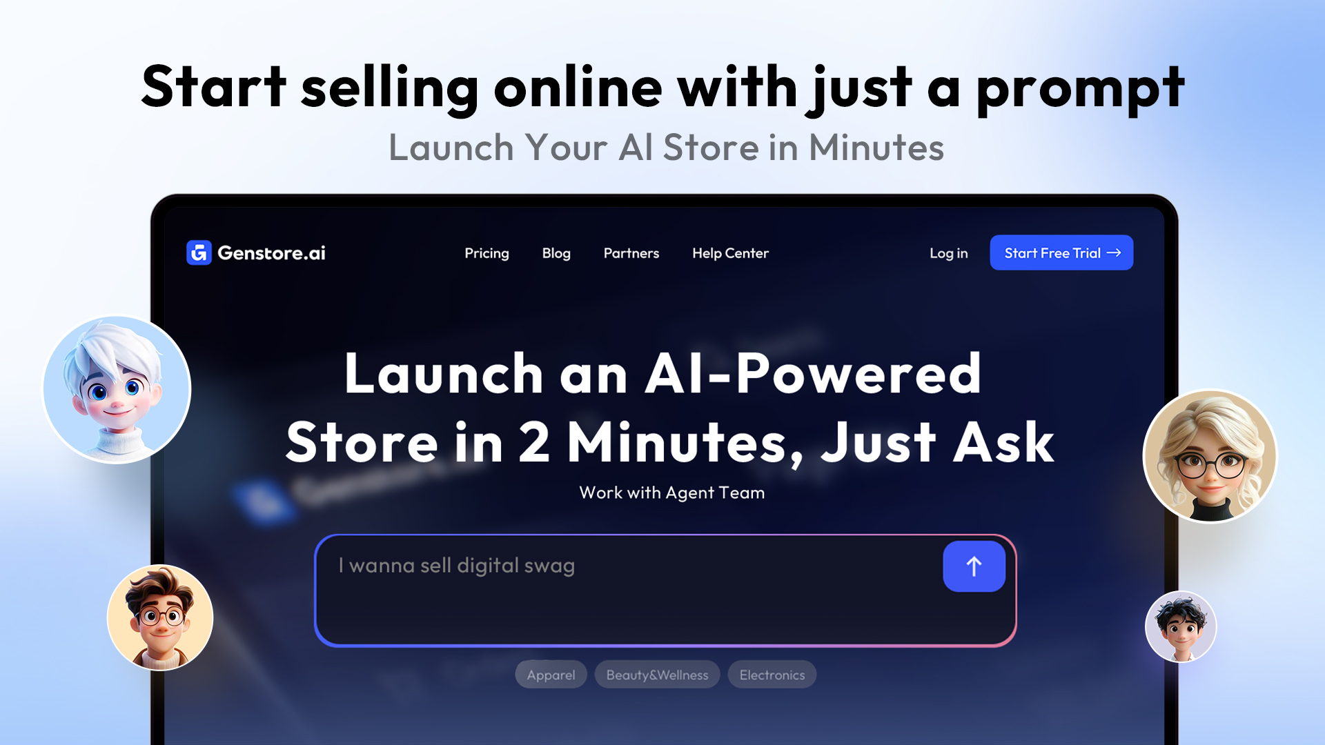 genstore builds store in 2 minutes